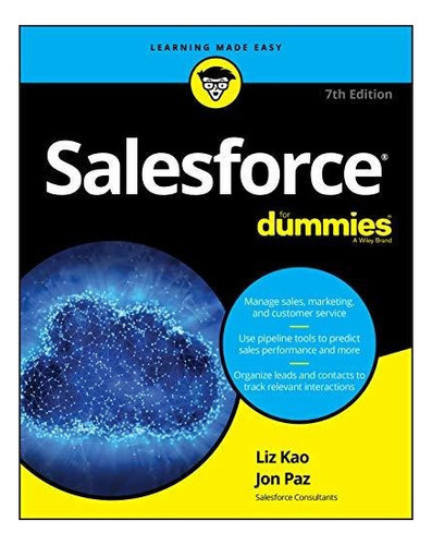 Salesforce For Dummies, De Liz Kao. Editorial John Wiley & Sons Inc, Tapa Blanda En Inglés