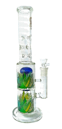 Bong Gigante De Pyrex Con Hielera Y Percolador 37cm