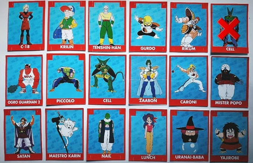 Figuritas Armables Troqueladas Dragon Ball Z 15u.