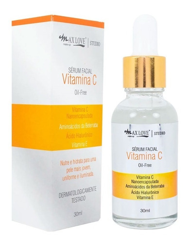 Imagem 2 de 6 de Serum Max Love Vitamina C E Acido Hialuronico
