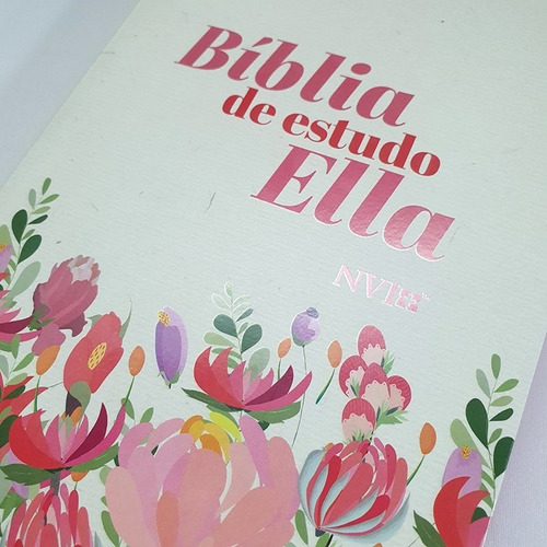 Bíblia De Estudo Ella Feminina Nvi Letra Média Capa Flexível