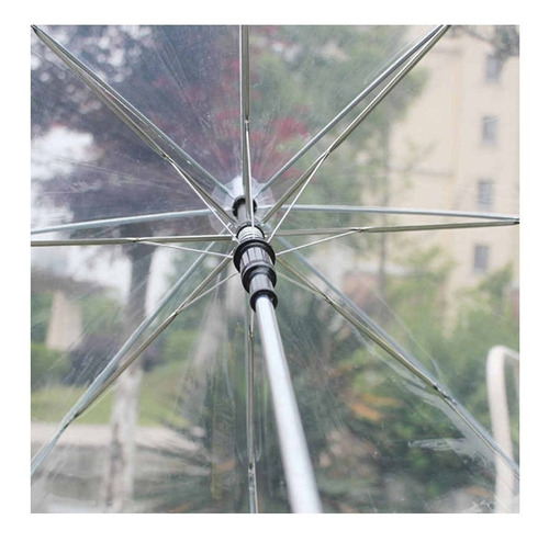 Imagem 3 de 4 de Guarda Chuva Transparente 8 Varetas: Automático Adulto