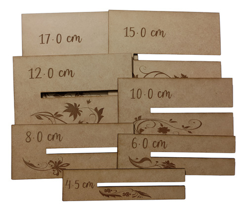 Moldes Para Hacer Moños Set 7 Pz Mdf 3mm Manualidades