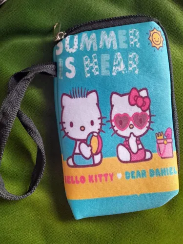 Funda Celular Hello Kitty Playa De Neoprene C/cierre Divino