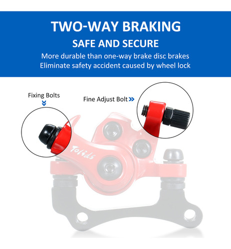 Pinzas De Freno De Disco Sólidas Para Scooters M4.ab