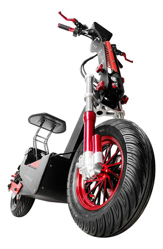 Monopatín eléctrico Honey Whale F8 color rojo con negro