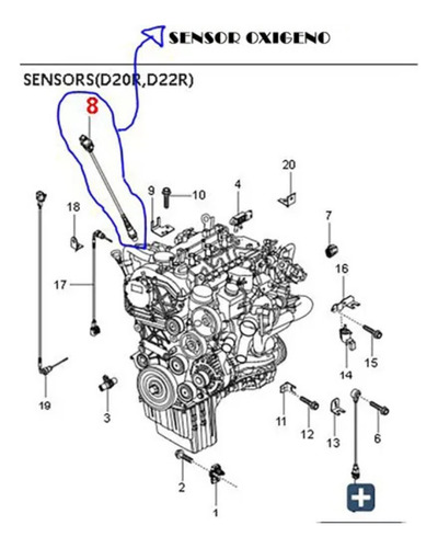 Sensor Oxigeno New Actyon,rexton2.0,stavic2.0,korando2.0