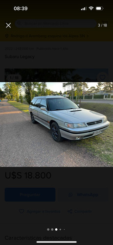 Subaru Legacy Gt 1992