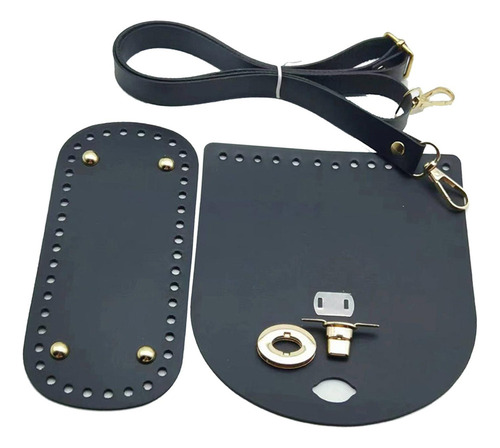 Bolsa De Ganchillo Con Base Inferior, Correa De Hombro