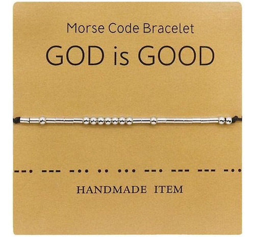 Pulsera De Código Morse De Dios Es Bueno