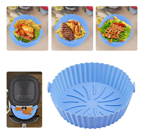 Kit 3 Forros Air Fryer De Silicone Antiaderente + Brinde
