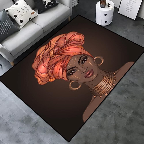 Arte Negro Afroamericano Afro Girls Home Decor Large Area Ru