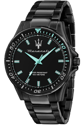 Reloj Maserati R8853144001 Maserati Sfida Automático-negro Color De La Correa Negro Color Del Bisel Negro Color Del Fondo Negro