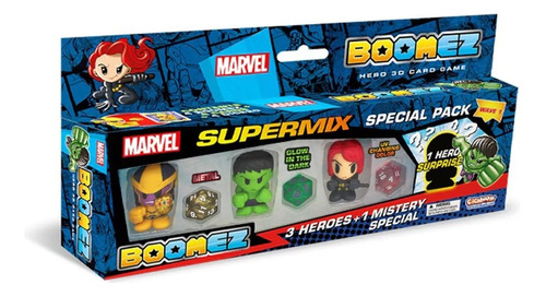 Marvel Boomez Supermix X 4 Figuras Muñecos