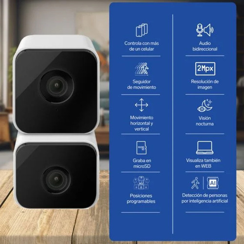 Camara Doble Wifi 2 Mpx Doble Lente