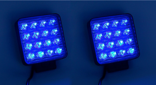 Par Farol De Milha Led Azul 48w Pulverizador Agrícola Trilha