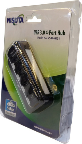 Hub Usb 3.0 4 Puertos Con Switch Interruptor Y Luz