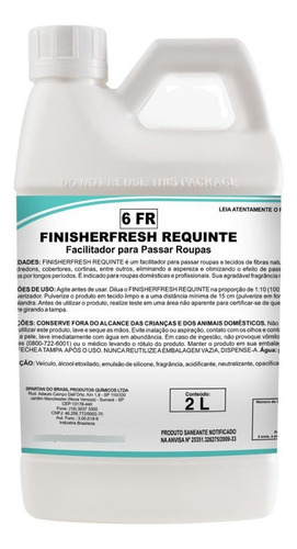 Aromatizador Roupas 2l Finisherfresh Requinte Spartan