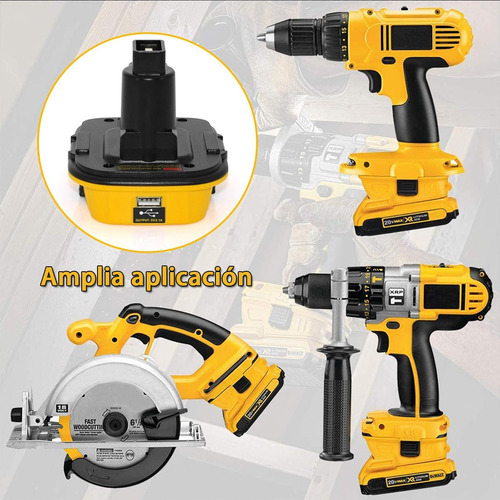 Adaptador Dca1820 De 18v A 20v Compatible Con Batería Dewalt