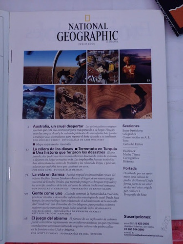 Revista National Geographic No 1 Julio De 2000 (Usado)