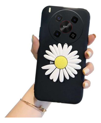 Funda For Zte Blade V70 Max Suave Silicona Crisantemo