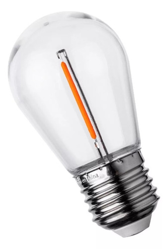 Lampara Mini Edison Vintage Led Color 1w Naranja