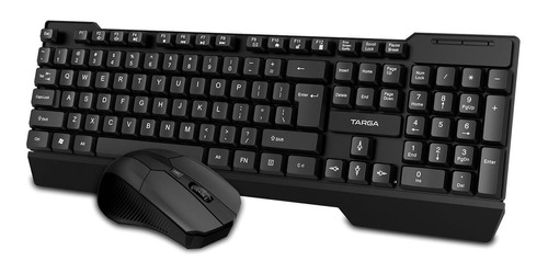 Kit Teclado Y Mouse Inalámbrico Targa Tgk-m70w Óptico 2.4ghz