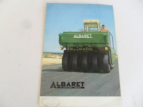 Folleto Tractor Albaret No Manual Rodillo Compactadora