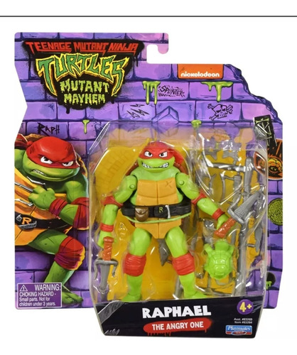 Muñeco Tortugas Ninjas Raphael Mutant Mayhem