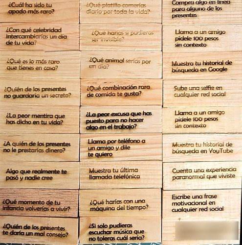 Jenga Retos Y Preguntas Clásico