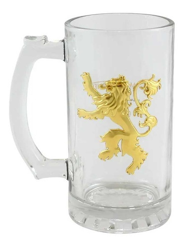 Caneco De Vidro 450 Ml- Lannister - Game Of Thrones