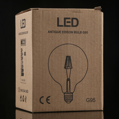 Luz Led De Filamento Led G95 E27 De 4 W Con Atenuación Retro