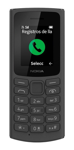 Imagen 1 de 4 de Celular Nokia 105 4g - Negro