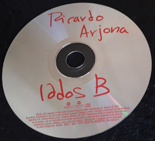 Ricardo Arjona Lados B Cd Original