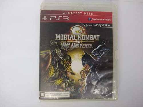 Jogo Ps3: Mortal Kombat Vs Dc Universe