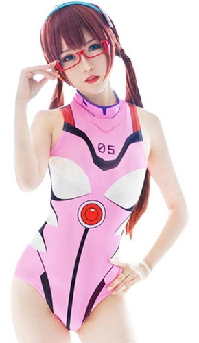 Sexy Traje De Baño Evangelion Eva 05 Makinami Anime Cosplay