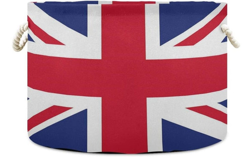 British Flag Union Jack Almacenamiento Gran Canasta De Lavan