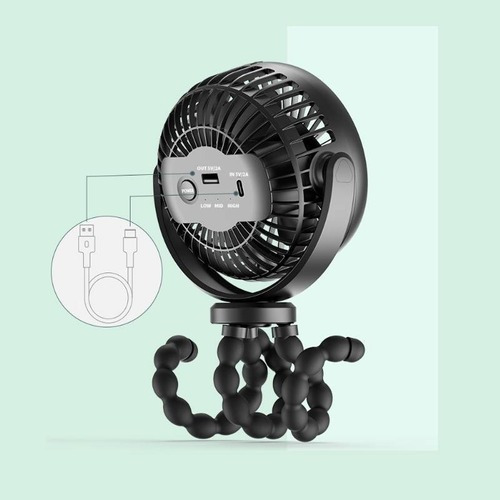 Mini Ventilador Portátil Recargable Por Usb De 3 Velocidades