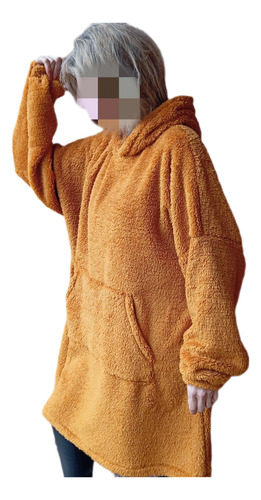 Maxi Buzo Hip Hop Manta Abrigado Suelto Oversize Enorme Ski