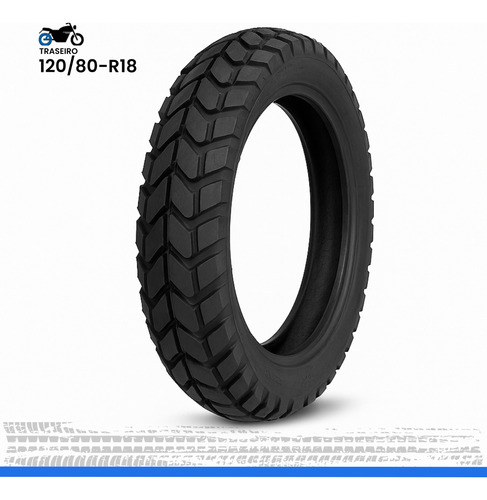 Pneu Traseiro 120/80-18 Xre 300 Crf 250f Xtz 250 Tornado