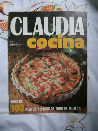 Revista De Cocina Claudia.recetas,comida,cocinero,chef.