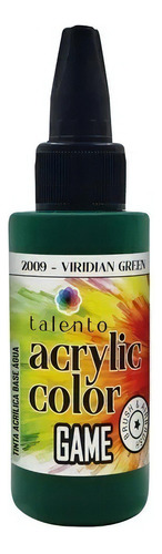 Tinta Acrylic Color Game 30ml Diversas Cores - Talento Cor 2009 - VIRIDIAN GREEN