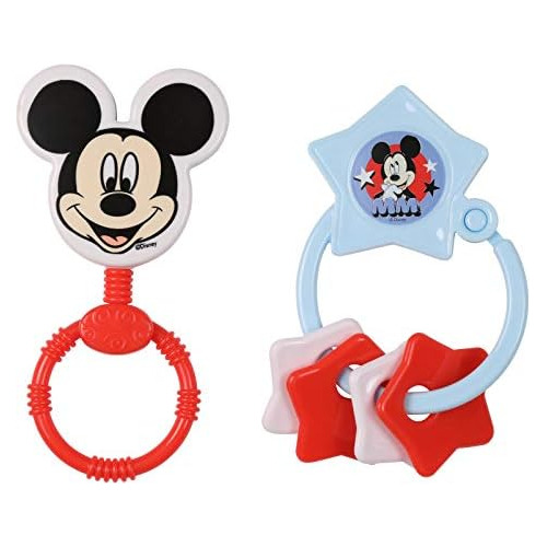 Mickey Mouse Combo Pack Carácter Rattle Llavero Morded...