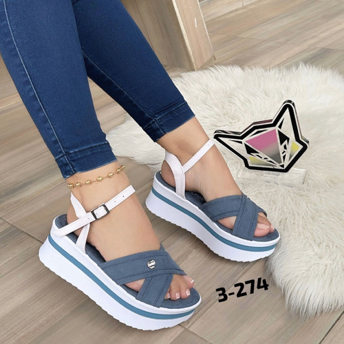 Hermosas Sandalias Plataformas Tm Para Damas Mujeres