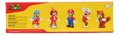 Pack 5 Bonecos Coleção Transformações do Mario Super Mario Sunny Brinquedos