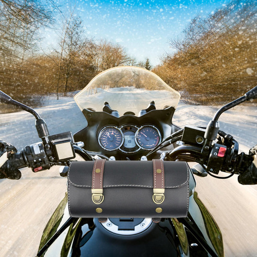 Bolsa Para Manillar De Bicicleta Bolsas De Manillar De Cuero