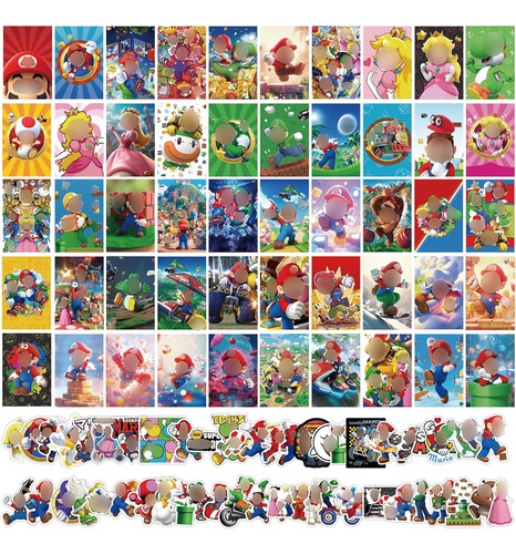 Kit De Collage De 50 Fotos Para Pared Con 50 Calcomanías Bon