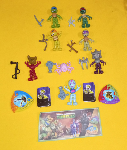 Tortugas Ninja Kinder Sorpresa Coleccion Completa 10 Figuras (Usado)