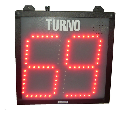 Turnero Electrónico Liveled®. Modelo: L-oe-22-2-r. Rojo
