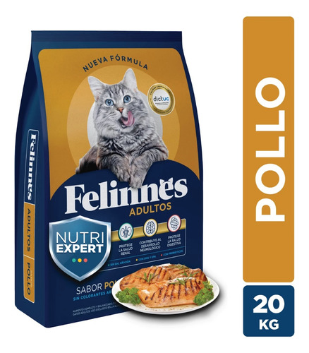 Felinnes Adulto Pollo 20kg | Solo Flex Stgo | Mdr